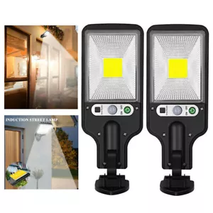 2PC Outdoor Walkway Safety LampsSensor Wall Garden Street Solar LED Light Motion - Picture 1 of 17