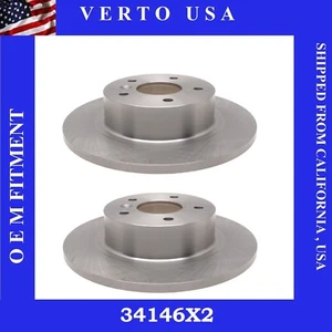 Rear Brake Rotors For Land Rover Discovery 1999 2000 2001 2002 2003 2004 - Picture 1 of 3