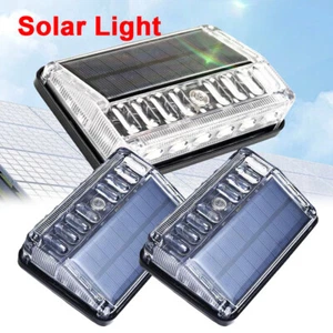 Solar Alarm Warning Light RGB LED Truck Trailer Flashing Warning Ground Lights - Foto 1 di 18