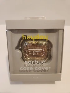 NEW HEYDAY Earbud Silicone Case Cover for Airpods 3rd Generation | Clear & gold - Picture 1 of 4