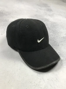Nike Mütze Kappe Druckknopf Wolle Vintage 90er schwarz verstellbar Einheitsgr... - Bild 1 von 15