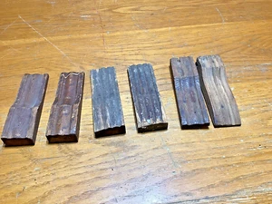 Antique ~ Salvage ~ 6 Oak Decorative Pieces 1 3/4" wide x 6" Tall #4427 - Picture 1 of 6