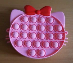 Hello Kitty Rosa GELDBÖRSE TASCHE Sensory Popit Fidget San Rio Mädchen Kinder Kinder Blase - Bild 1 von 3
