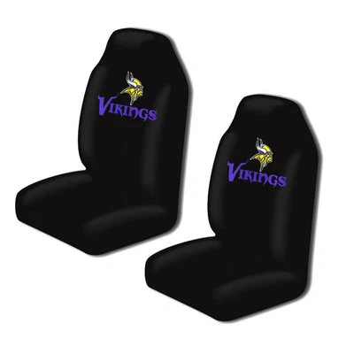 New NFL Minnesota Vikings 2 Front Universal Fit Car Truck  Bucket Seat Covers - Изображение 1 из 2