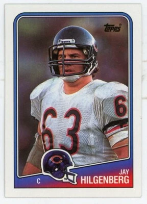 1988 Topps #77 Jay Hilgenberg Chicago Bears Football Card - Image 1 of 2