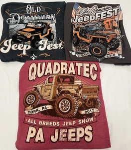 3er Set Jeep Fest Old Dominion T-Shirts 2017 & 2018 & PA Jeep Show 2017 Medium - Bild 1 von 18
