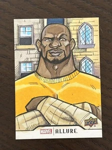 2021 Upper Deck Marvel Allure Sketch Card Luke Cage by Mike Mastermaker - Picture 1 of 2