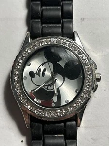 OROLOGIO NUOVO-DISNEY MICKEY MOUSE CINTURINO IN SILICONE, TONO ARGENTO S/ACCIAIO + QUADRANTE CRISTALLO - Foto 1 di 5
