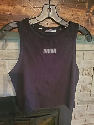 Camiseta sin mangas Puma para mujer con logotipo muscular mediana Foto 1 de 4