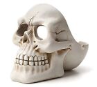 Skull Cigar & Cigrt Ashtray Smoking for Home Office and Bar White Pack Of 1 CA