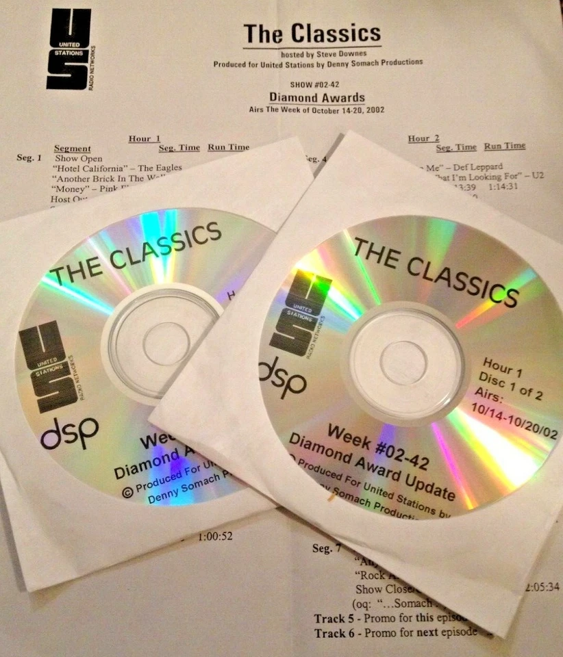 RADIO SHOW: CLASSICS DIAMONDS 10/14/02 PINK FLOYD, U2,BEATLES,BOSTON,DEF LEPPARD - Image 1 of 2
