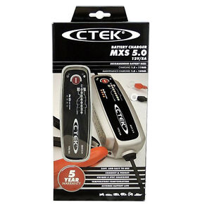CTEK MXS 5.0 12V Chargeur batterie professionnel 56-305 compensation température