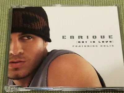 ENRIQUE IGLESIAS featuring KELIS NOT IN LOVE 4 TRACK IMPORT REMIX CD - Imagem 1 de 4