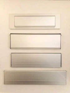 Placa de cartas de aluminio satinado - cubierta ordenada con solapa interna - Imagen 1 de 11