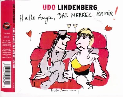 UDO LINDENBERG Hallo Angie, DAS MERKEL ICH MIR!  Single CD 4 Songs - Bild 1 von 3
