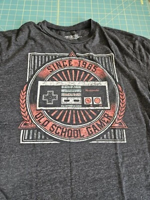 Camiseta NINTENDO Entertainment System Old School Gamer GRANDE EXCELENTE ESTADO  Foto 1 de 4