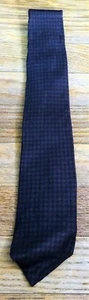 Vintage Calvin Klein Men's Silk Tie Necktie Blue Circle Pattern - Picture 1 of 2