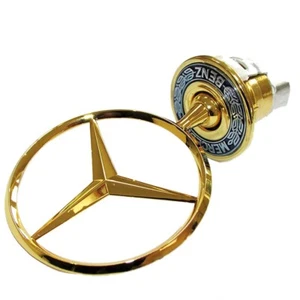 3D Gold Stern Logo Mercedes Benz W202 W203 W208 W210 W211 W212 W124 A2108800186 - Bild 1 von 5
