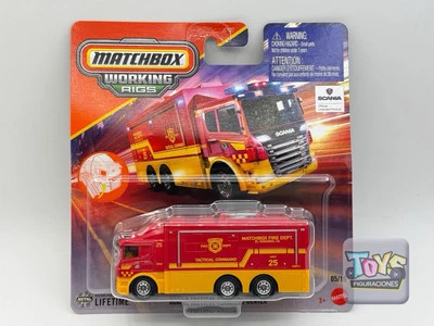 MATCHBOX Working Rigs Scania Tactical Command Center Fire Dept 5/16  (2025) - Image 1 of 4