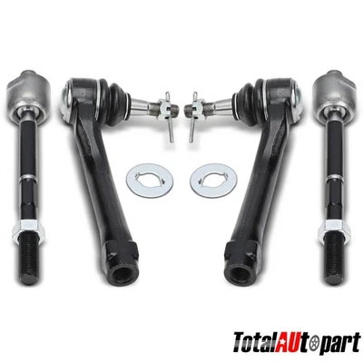 4x extremidade da haste de amarração com junta esférica para Lexus LS460 2007-2017 RWD frontal interna e externa - Imagem 1 de 4