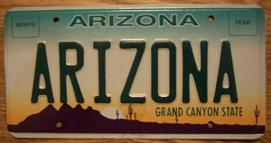 EINZELNES ARIZONA NUMMERNSCHILD - ARIZONA - GRAND CANYON STATE - Bild 1 von 1