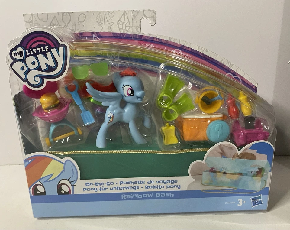 My Little Pony Hasbro - Rainbow Dash On The Go - Pochette de Voyage Neuf - Photo 1/3