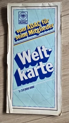 Weltkarte 1 : 33000000 vom ADAC - Bild 1 von 4