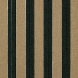 SUNBRELLA 8521 BERENSON TUXEDO STRIPE BLACK OUTDOOR MULTIUSE FABRIC BY YARD 54"W - Picture 1 of 6