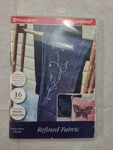 VIKING Husqvarna 920409-096 Embroidery Album 281- Refined Fabric- 16 Designs - Picture 1 of 3