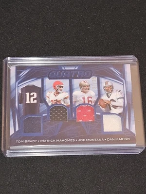 2025 Leaf Trinity Tom Brady Mahomes Montana Marino 四场比赛二手遗物 21/25 — 第 1/2 张图片