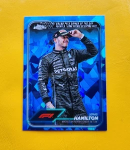 2024 Formula 1 Topps Chrome Sapphire Lewis Hamilton #165 Mercedes F1 Team - Picture 1 of 2