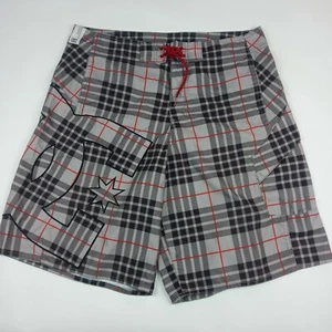 DC Board Shorts Unlined Swimming Trunks Big Logo Men's Size 34 - Picture 1 of 10