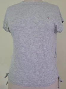 Tommy Jeans tee shirt femme blanc regular Side Knot DW09776 Size M - Picture 1 of 5
