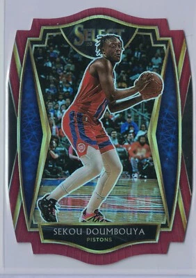 2020-21 Panini Select Basketball Sekou Doumbouya Maroon Die-Cut /175 Pistons - Image 1 of 2