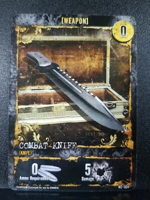 Resident Evil Deck Building Game 2010 Replacement Weapon Combat Knife TCG CCG - Image 1 of 2