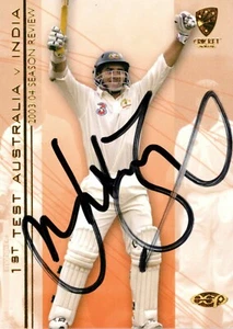 ✺Signed✺ 2004 2005 AUSTRALIA Cricket Card JUSTIN LANGER BBL  - Picture 1 of 2