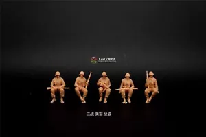 3D-gedruckter Soldat 1/72 Zweiter Weltkrieg amerikanische Infanterie Haltung 5 Personen Modell - Bild 1 von 1