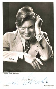 Hans Richter Original Signature On Ross Card No. 9286 G