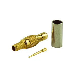 SSMB Crimp Female (male pin) connector for LMR100 RG316 RG174 cable RF Connector - Picture 1 of 3