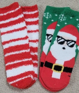 Lot of 5 Wondershop 2PK Santa Stripes Super Cozy Crew Socks Holiday XS/S (11-1) - Picture 1 of 2