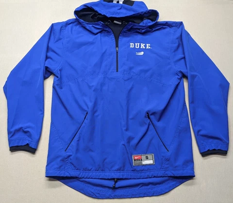 Vintage Nike Duke Blue Devils Men’s Long Sleeve 1/4 Zip Hooded Pullover Size S Cover