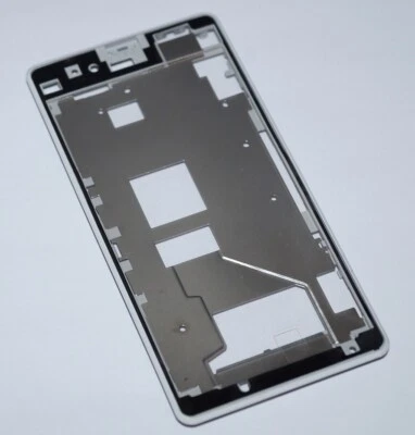 Sony Xperia Z1 Compact D5503 Display Rahmen Front Cover LCD Frame Weiss - Bild 1 von 2