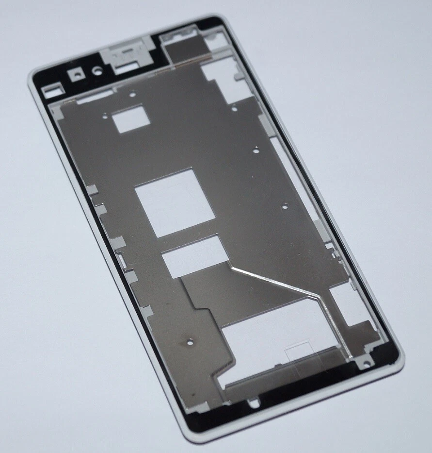 Sony Xperia Z1 Compact D5503 Display Rahmen Front Cover LCD Frame Weiss - Bild 1 von 2