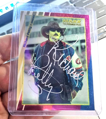 Richard Petty Signed 1994 MAXX PREMIER PLUS Card #127 NASCAR HOF - Image 1 of 3