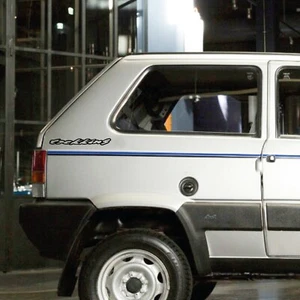 Fiat Panda 4x4 trekking logo coppia 2 adesivo per sportello retro porta stickers - Imagen 1 de 2