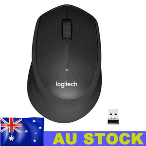 Logitech M330 Silent Plus Wireless Mouse 1000 DPI 90% Less Click Noise Black AU - Picture 1 of 10