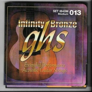 GHS IB40M Infinity Bronze Medium Acoustic Guitar Strings - Picture 1 of 1