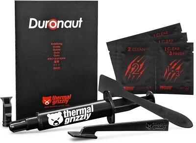 Thermal Grizzly Duronaut 2g + 12 Wipes – Durable High-Performance Thermal Paste