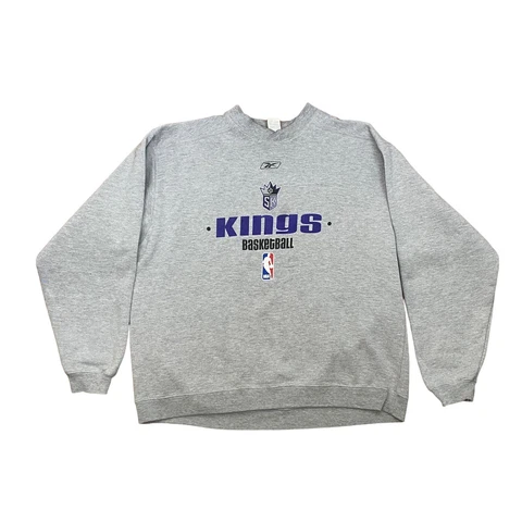 Vintage Reebok Sacramento Kings NBA Sweatshirt Men's Sz XL Graphic Print Cover