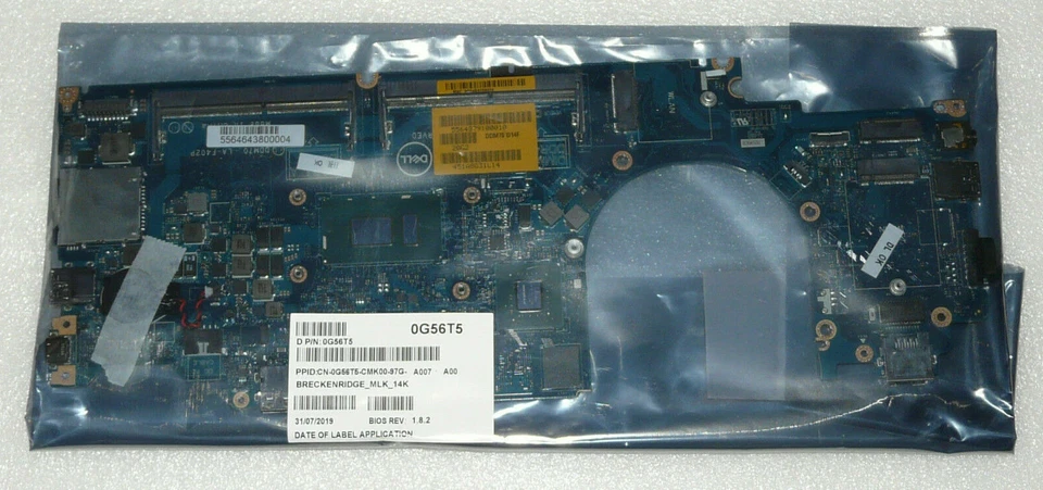 Nuevo Genuino DELL LATITUDE 5490 Placa Base Intel i5 8250U 3.4GHZ Nv 930MX G56T5 - Imagen 1 de 1
